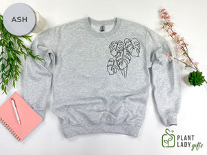 Open image in slideshow, Monstera Leaf Sweatshirt
